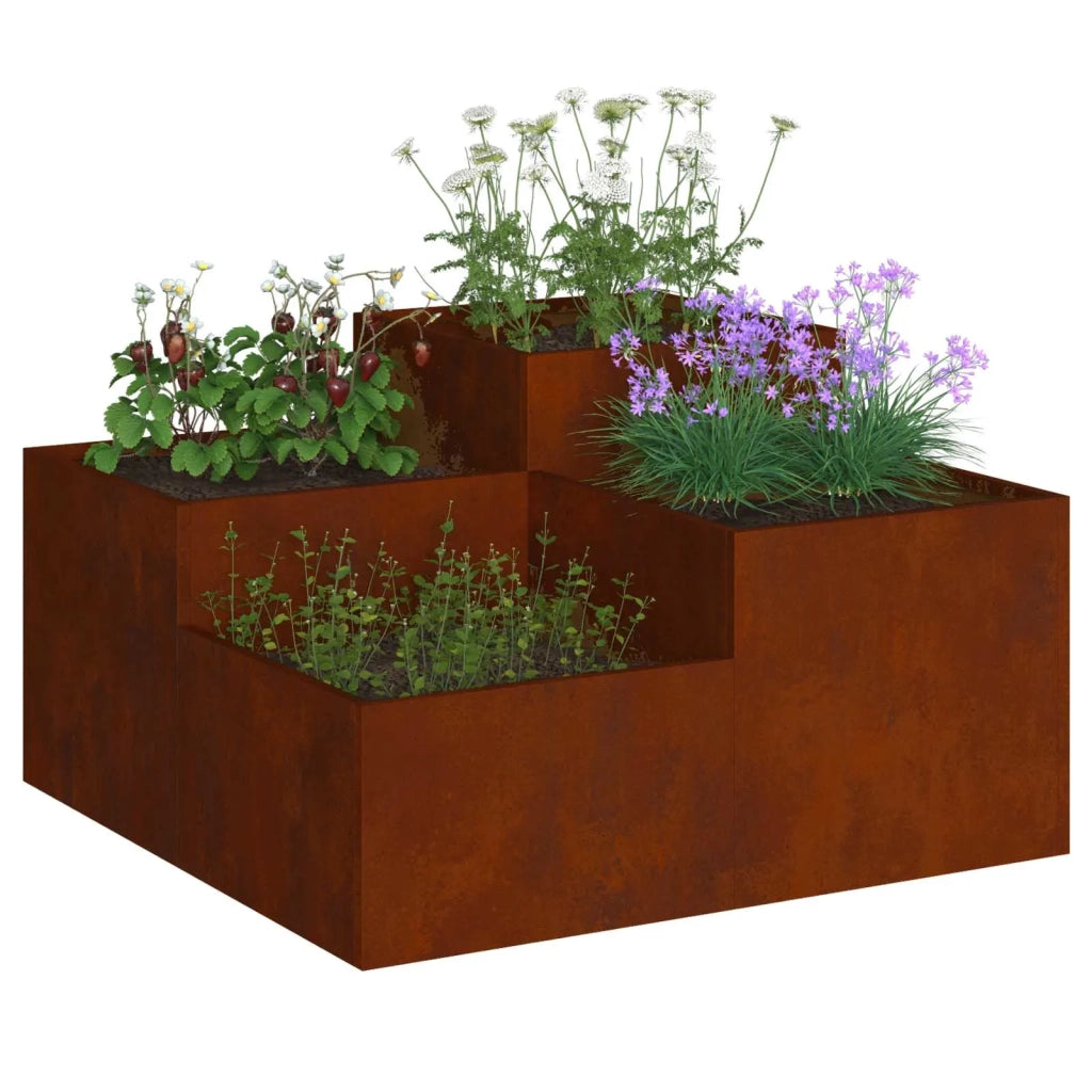 Vaso da giardino Ruggine 100 x 100 x 48 cm 865854