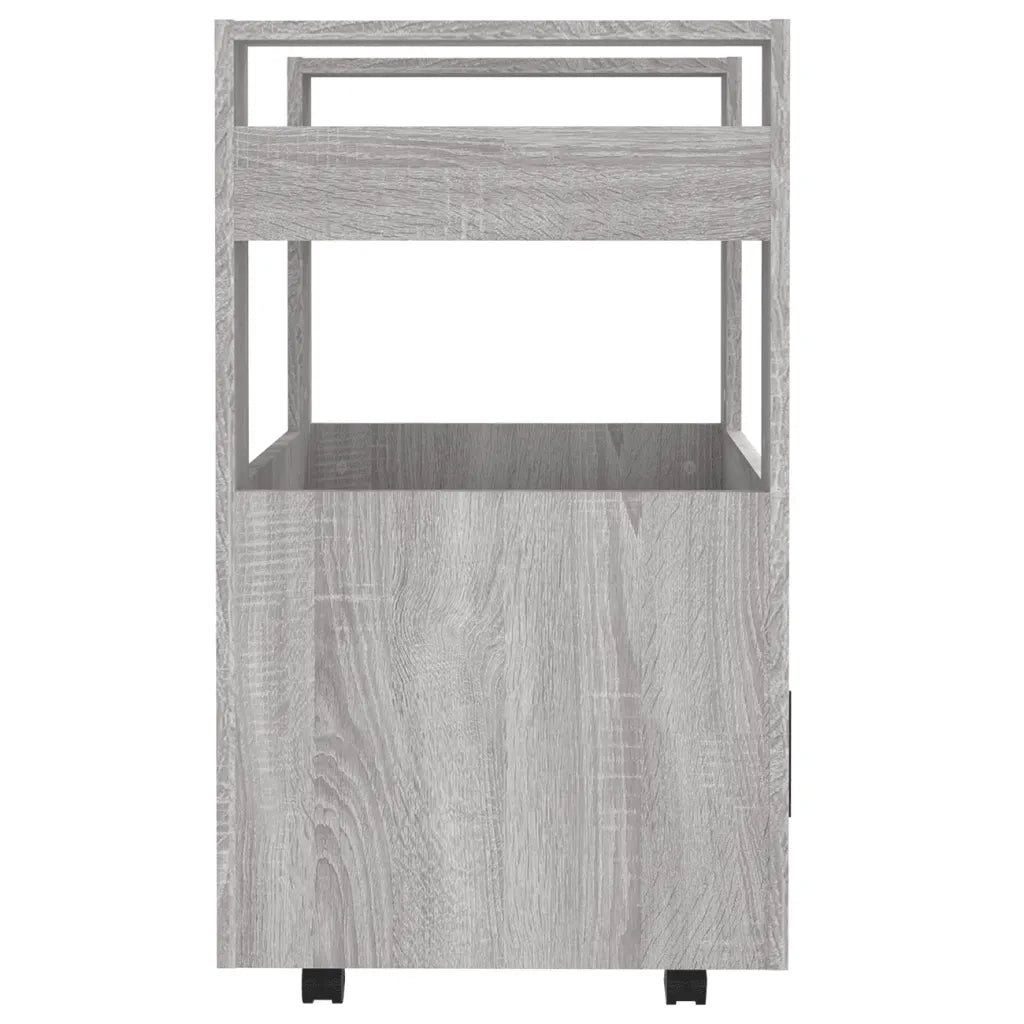 Carrello da Cucina Grigio Sonoma 60x45x80 cm Legno Multistrato cod mxl 61102