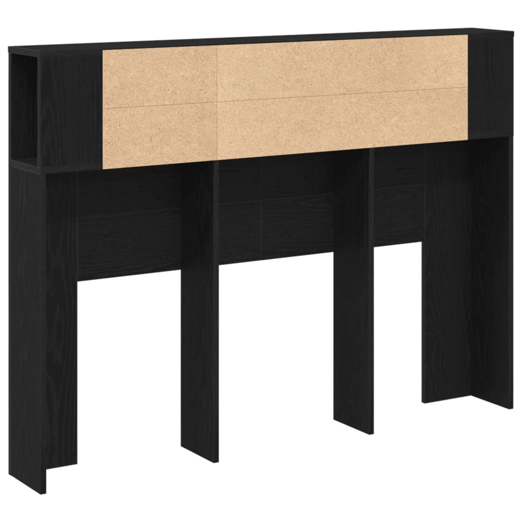 Testata del letto Rovere Nero Legno multistrato 862758