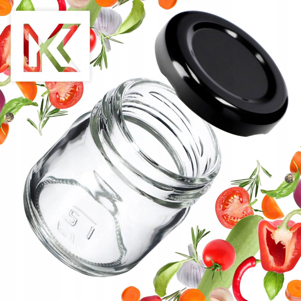 KADAX 50 barattoli di vetro da 40 ml per regalo di miele e spezie + tappi