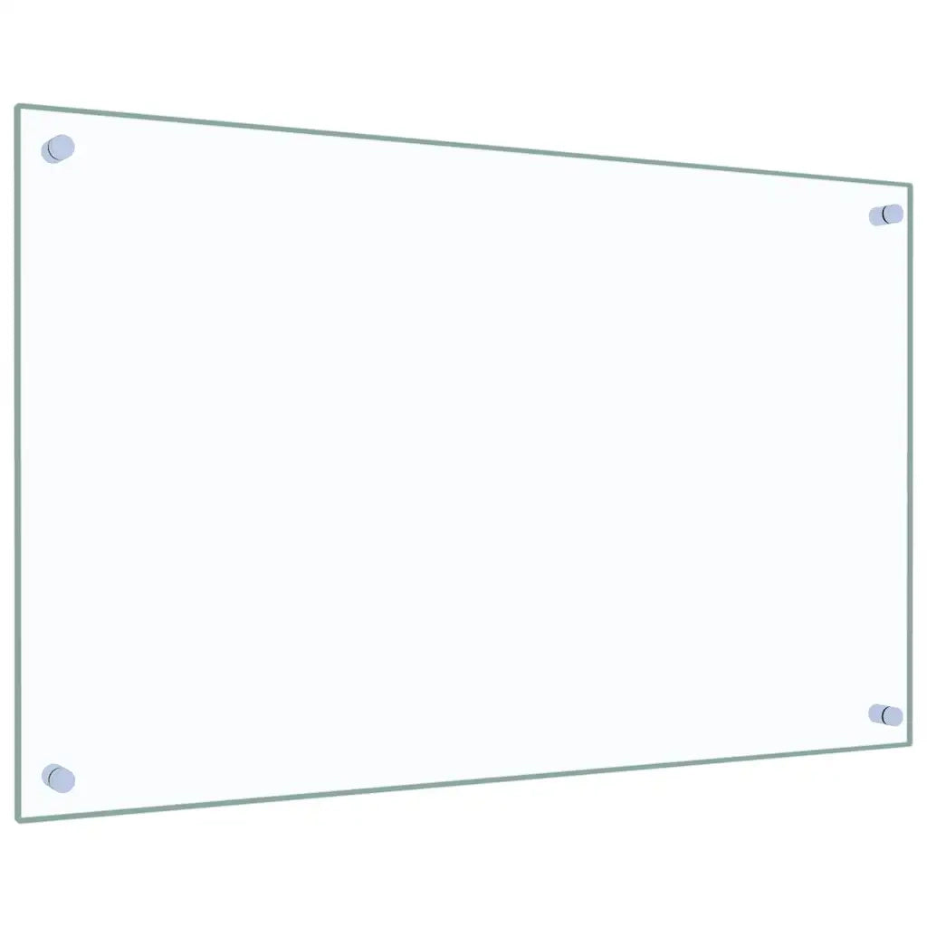 Paraschizzi per Cucina 2 pz Trasparente 80x50cm Vetro Temperato CFW5842271