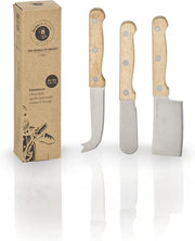 Set per formaggio - Qualità professionale - 3 pezzi - Acciaio di alta qualità
