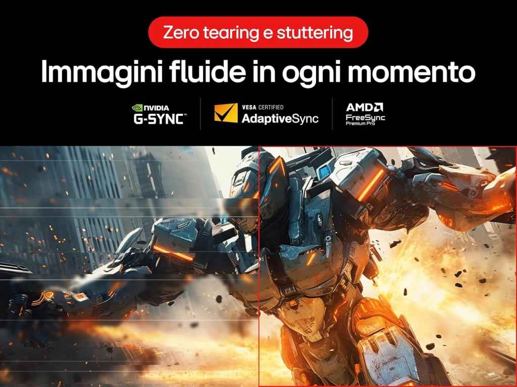 UltraGear OLED 27GX790A Monitor Gaming 27", QHD (2560x1440), OLED, 480Hz, 0,03ms (GtG), G-Sync, FreeSync Premium Pro, HDR True Black 400, HDMI 2.1, DisplayPort 2.1, Nero