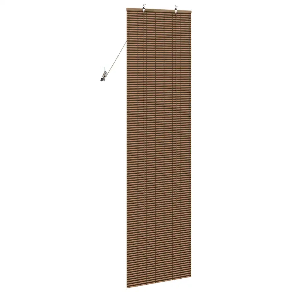 Tenda a rullo con tende-Tenda avvolgibile Marrone 60 x 220 cm Bamb¨´