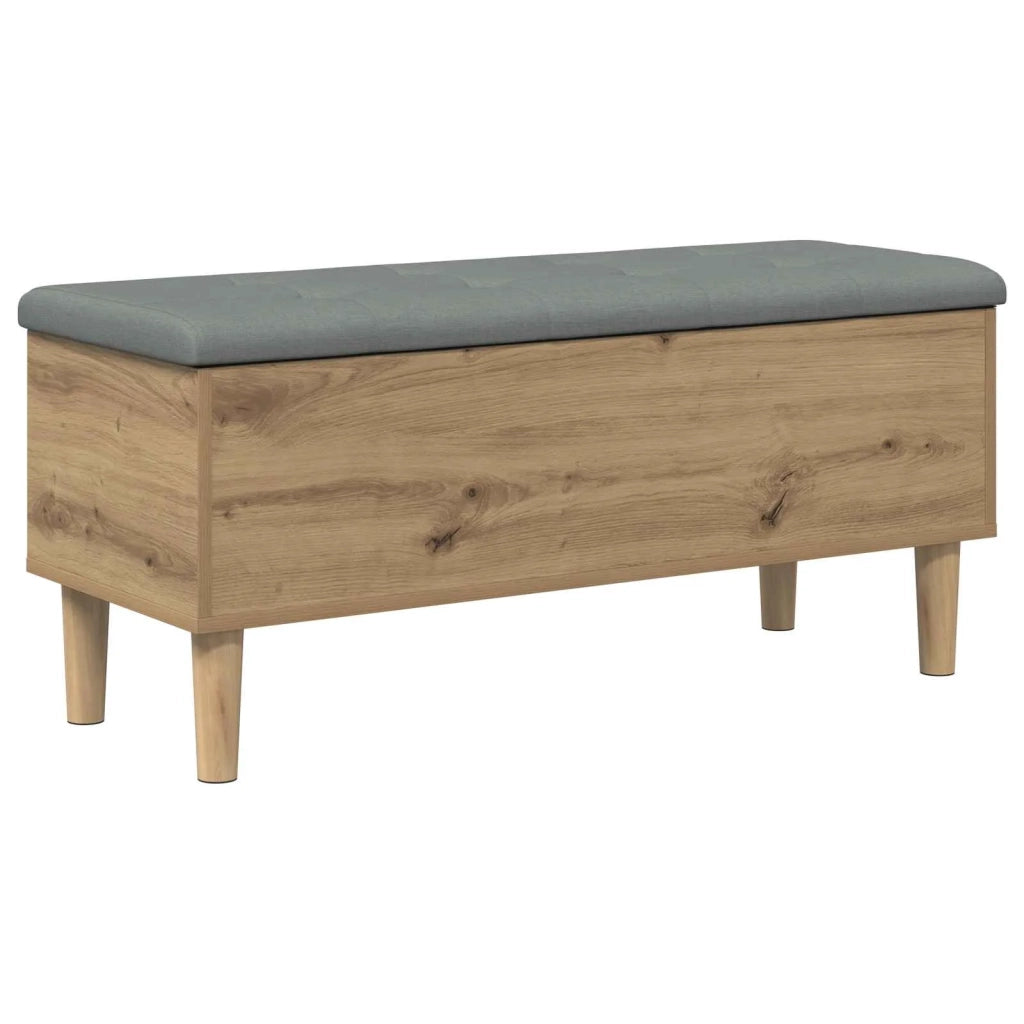 Panchina con Cuscino Rovere Artigianale 102 x 42 x 46 cm 8017750