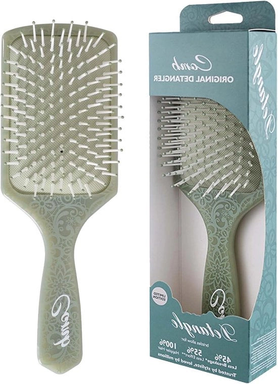 Borsetto per Capelli con Bolloni di Aria, Massaggio della Scalfatura e Funzione di Raddrizzamento, Adatto a Tutti i Tipi di Capelli, Verde