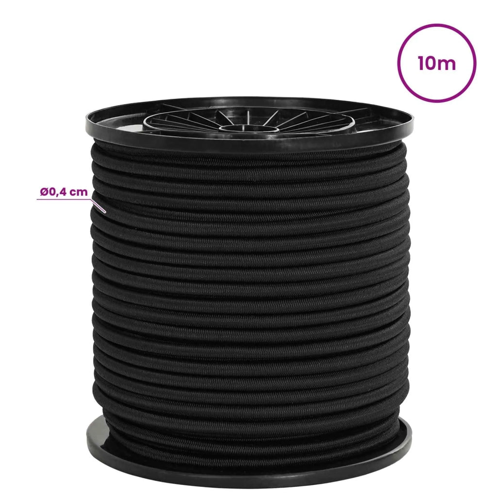 Corde Bungee 4 mm Nero PP e gomma 42047622