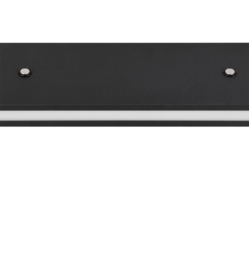 Lampada a sospensione LED bi-emissione, metallo, nero, L110 cm, Graham