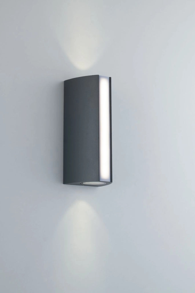 APPLIQUE TRIEMISSIONE LED RAY ANTRACITE 14W 1490LM CCT 3000K / 4000K IP54 8,5X7,8X20CM