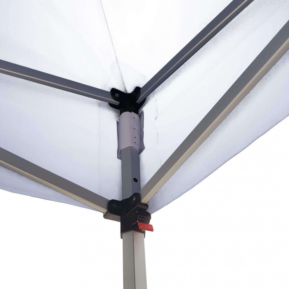 Gazebo Pantheon 3x4,5 m in Alluminio Bianco