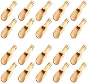 20 pezzi di cucchiai in legno mini, cucchiai in bambù mini per sale da bagno, cucchiai da tè, cucchiai per detersivo, cucchiai in legno per zucchero