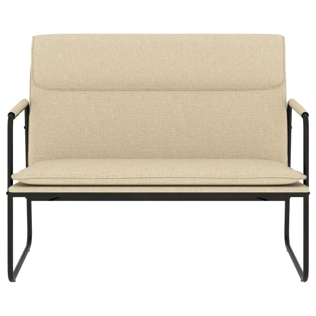 Panca-Sgabello-Poggiapiedi Crema 100x64x80 cm in Tessuto