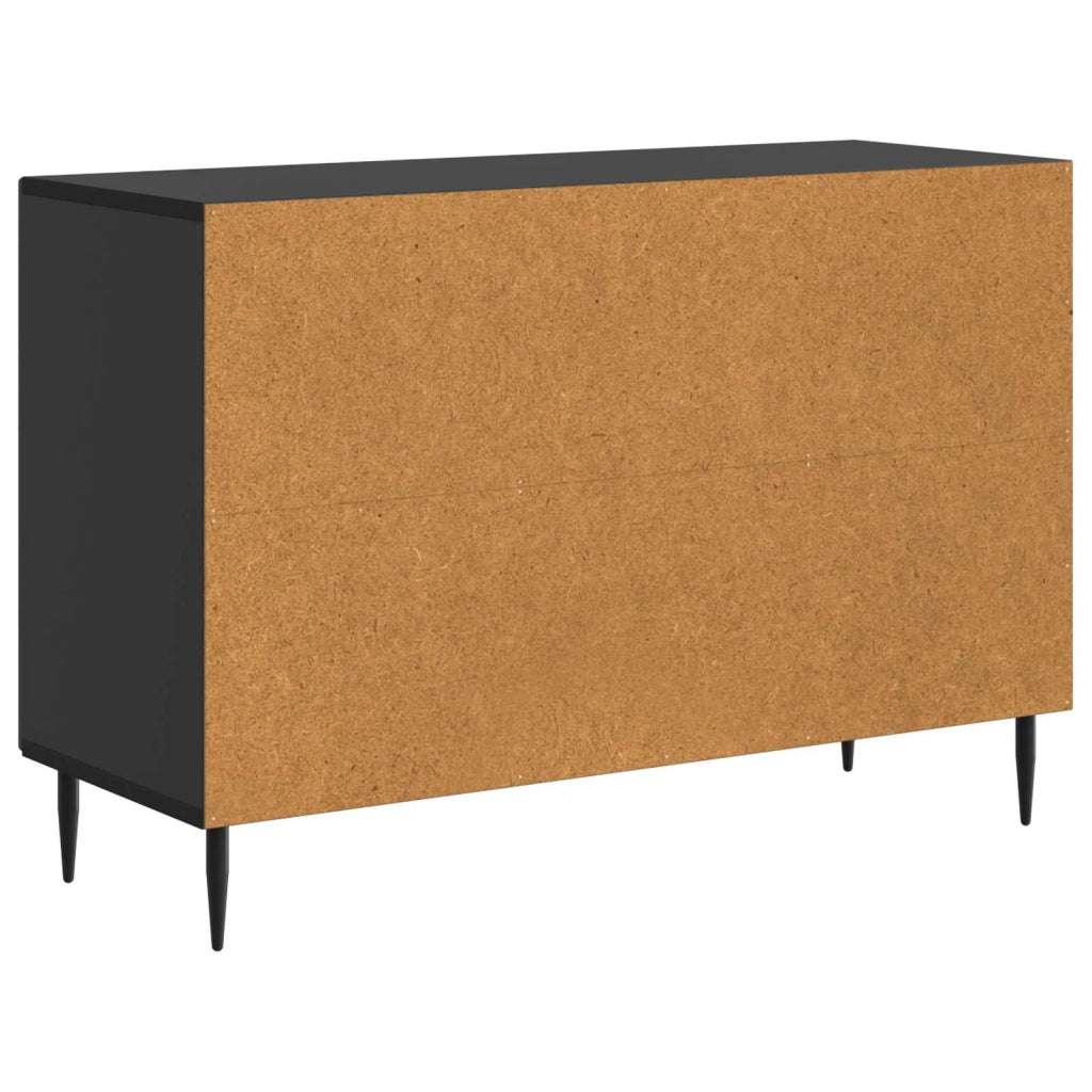 Credenza | Madia | Buffet da pranzo | Armadio da pranzo Nero 89 x 34,5 x 60 cm Legno ingegnerizzato