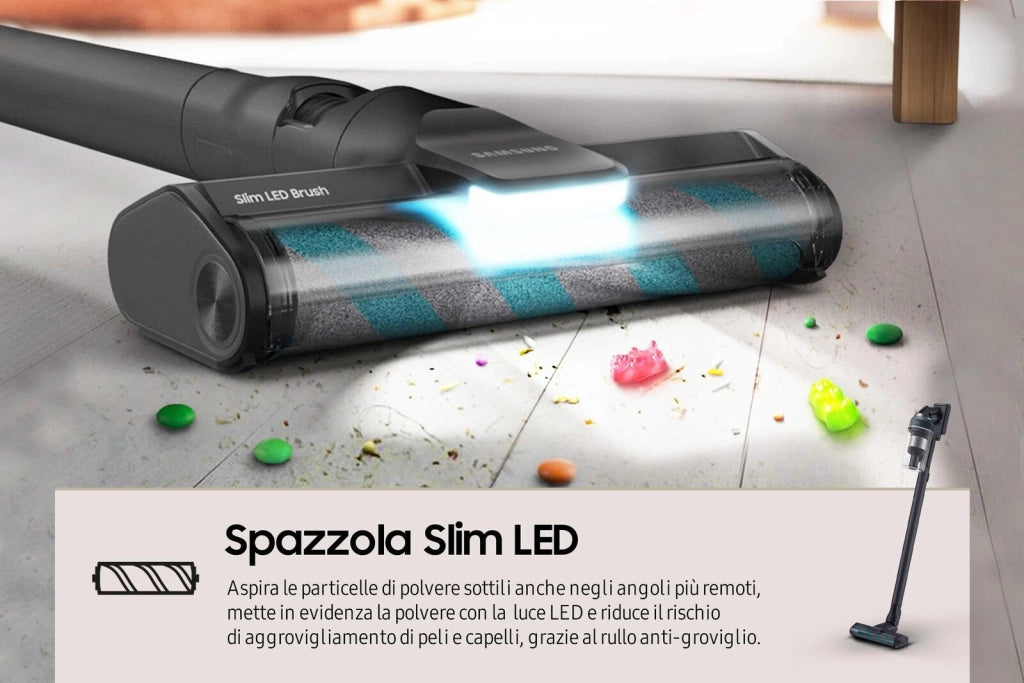 Samsung VS20C852FTB Scopa Elettrica senza Filo Jet 85 Premium 210W