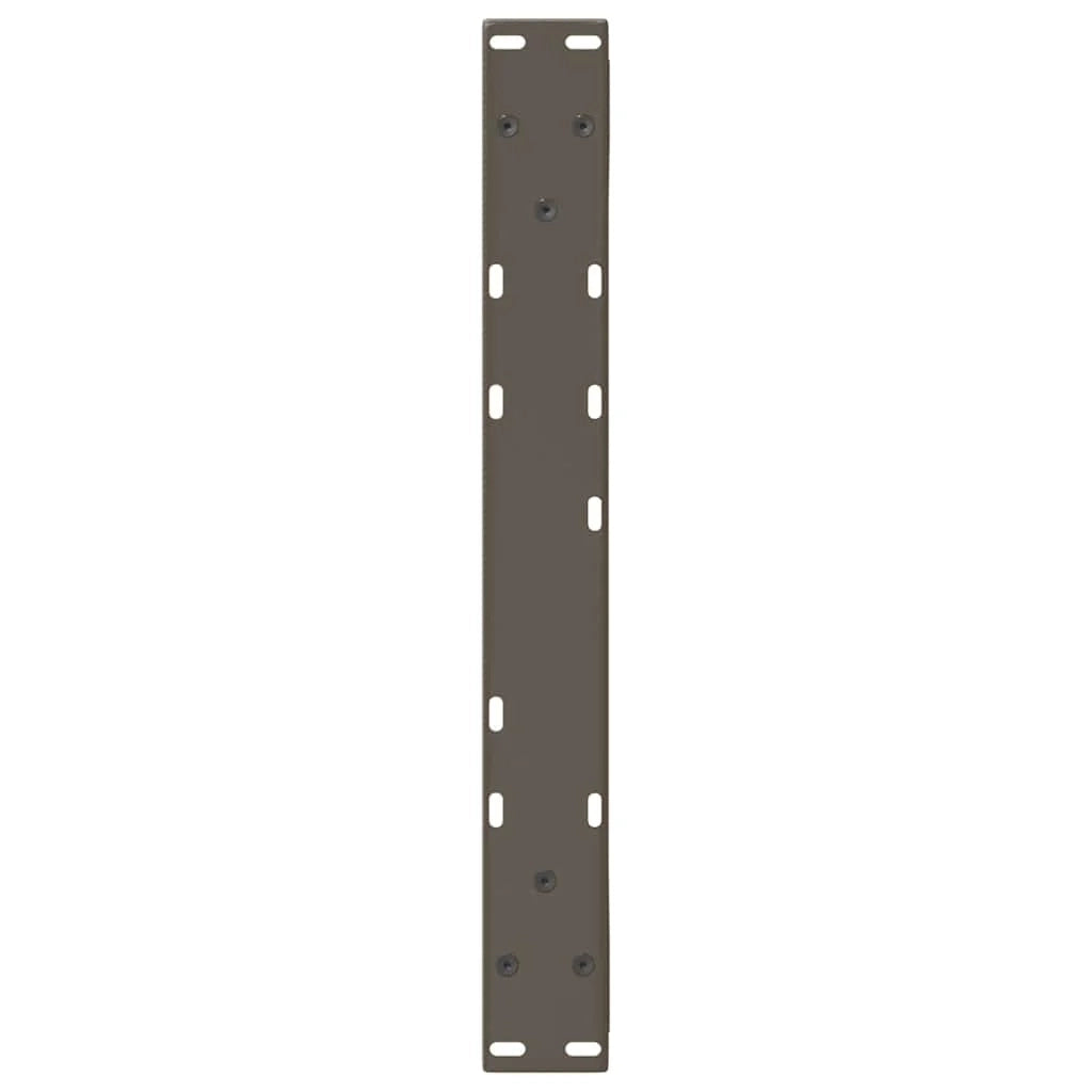 Set di 2 gambe moderne regolabili per tavolino da caffè 60 x 42-43,3 cm in acciaio naturale 02_0056997