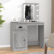 Toeletta con LED Grigio Sonoma 90x50x132,5cm Legno Multistrato 816774