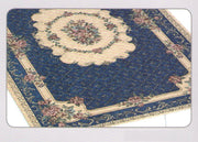 Tappeto Velour Antiscivolo Modello Bouquet By Suardi - 140x195 cm - Blu