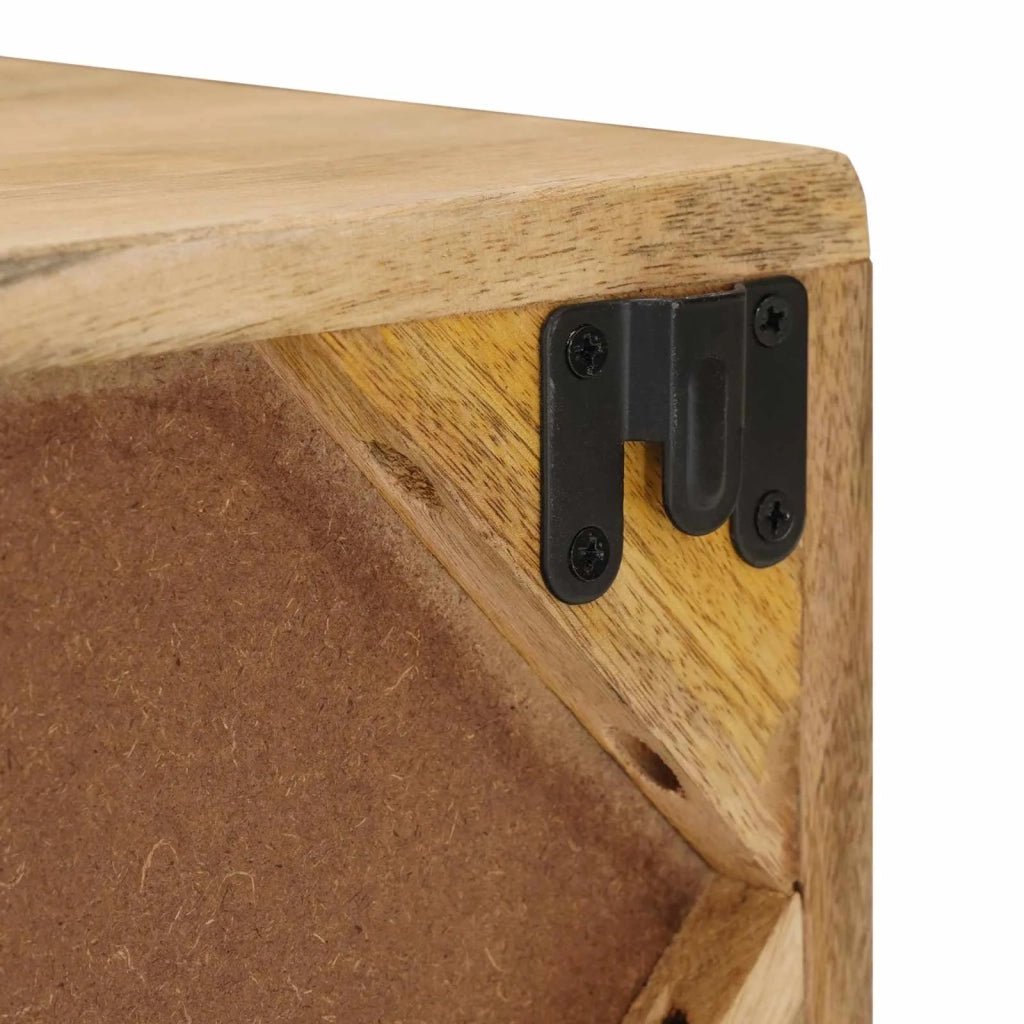 Comodino a muro fatto a mano Marrone Teak 40 x 30 x 20 cm 42020119