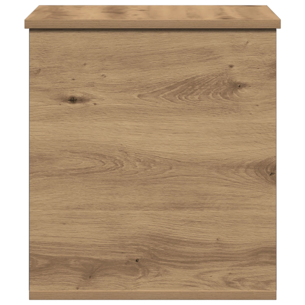 Scatola di Stoccaggio  in Rovere Fatta a Mano 40x42x46 cm in Legno Ingegnerizzato