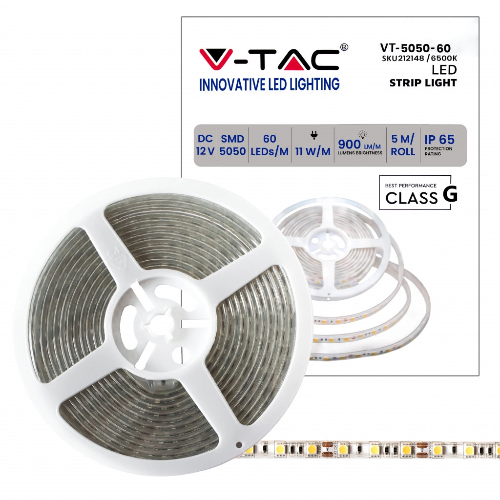 Strip LED SMD5050 - 60 LED 6500K IP65