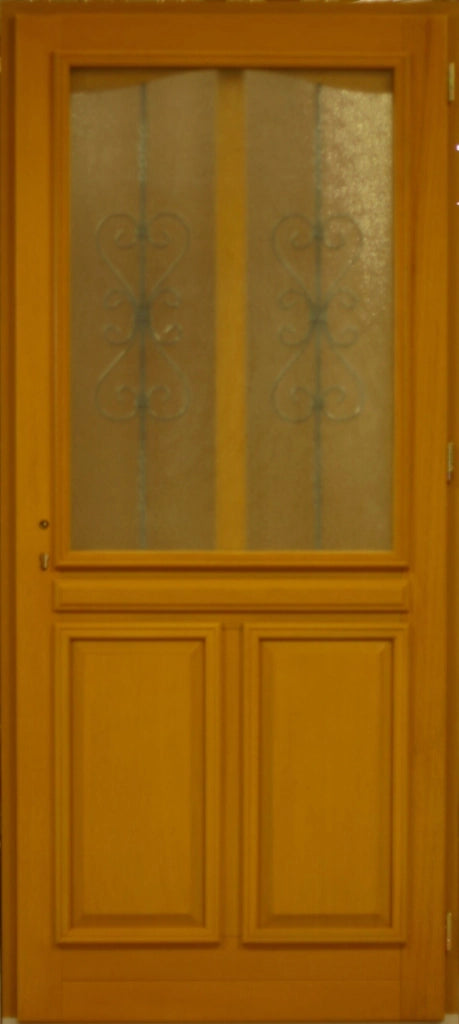 Porta d'ingresso in legno Exo modello 'Sandy' 215X90 Porta da tavolo a spinta con mano sinistra venduta con maniglia e cilindro senza maniglia