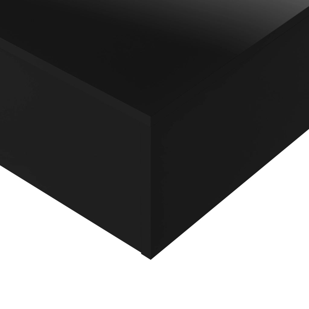 Tavolino Centrale da Salotto Vänersborg 85 x 55 x 31 cm - Nero Lucido [en.casa]
