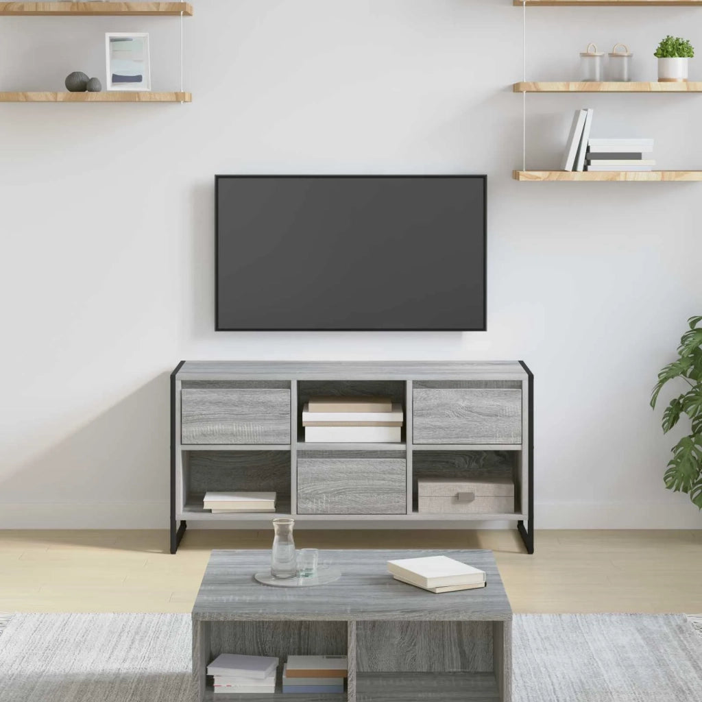 Mobile TV-Credenza TV-Console TV Grigio Sonoma 100 x 36 x 49,5 cm Legno multistrato 324450