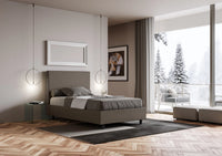 Letto Matrimoniale Extra Large 200x200 cm Senza Rete Focus Cappuccino