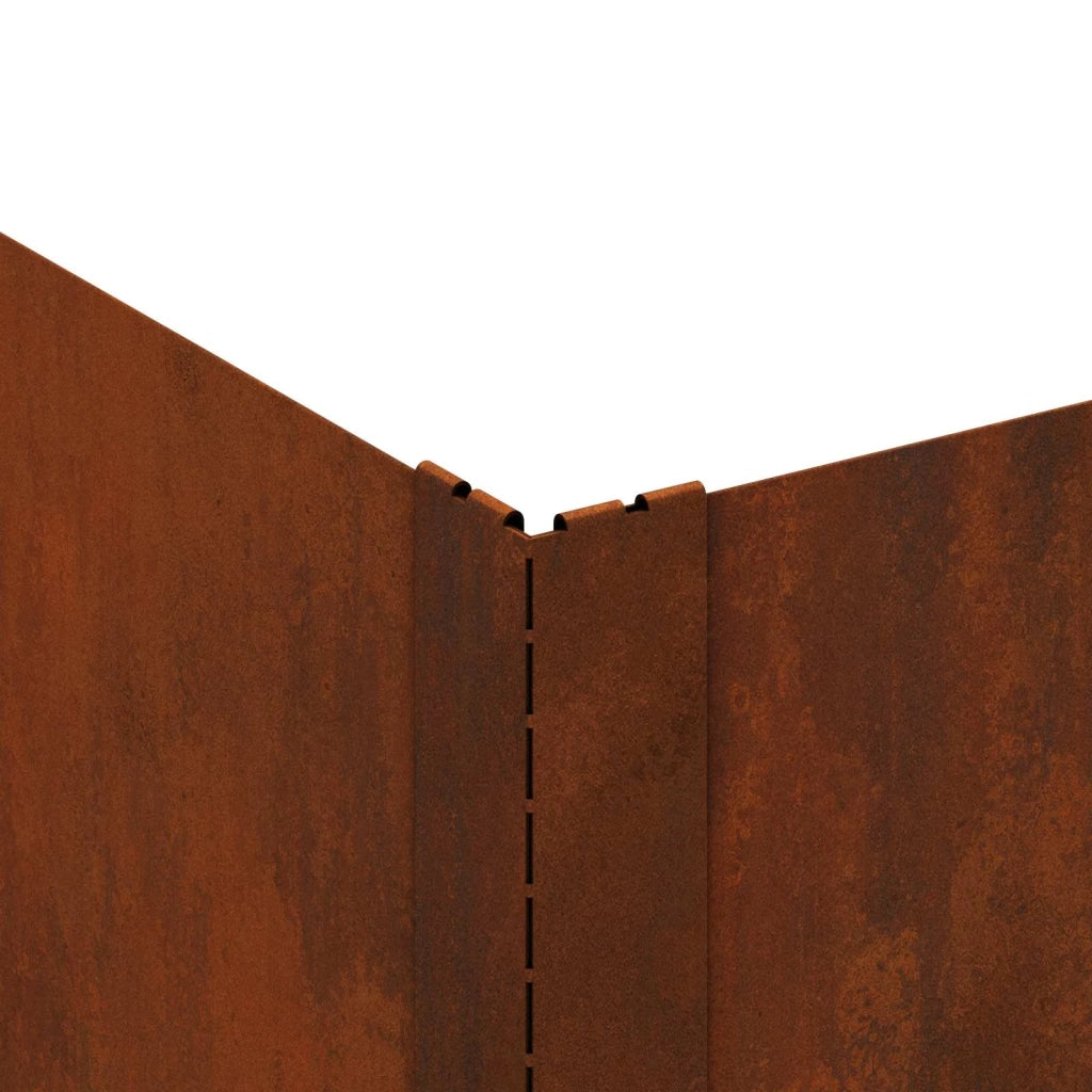 Bordura per Prato 60 x 60 x 20 cm Acciaio Ruggine 8008915