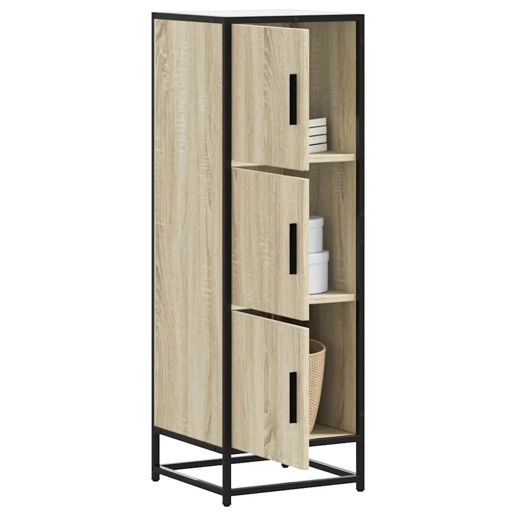 Credenza Rovere Sonoma Legno Multistrato Metallo 849065