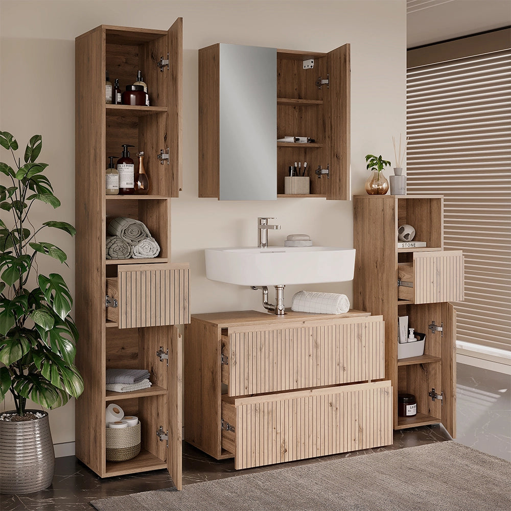 Vicco Set di mobili da bagno Artigiano 4 parti