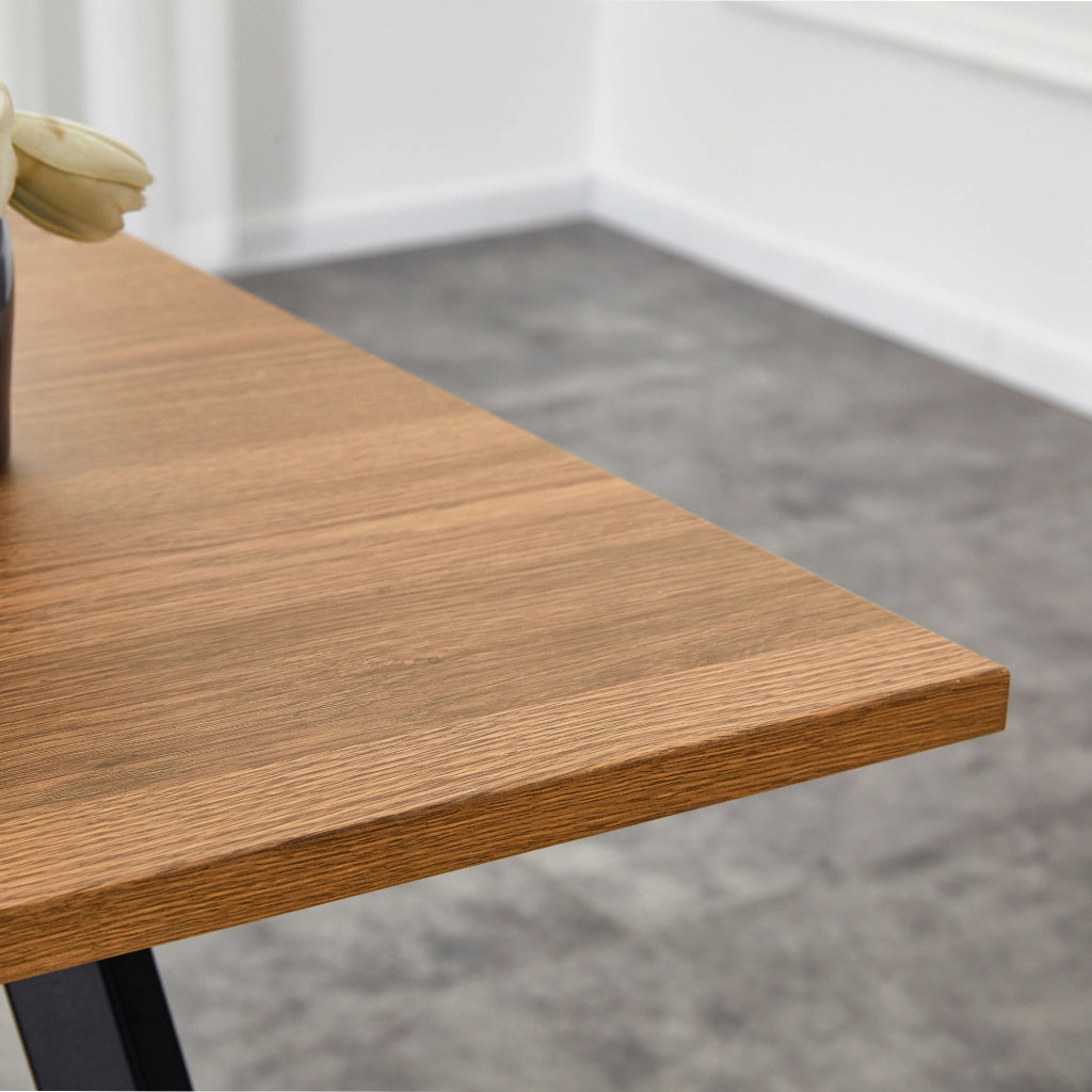 Tavolo da Pranzo Quadrato per 4 Persone ¨C Xylo ¨C 80x80 cm, Metallo, Moderno