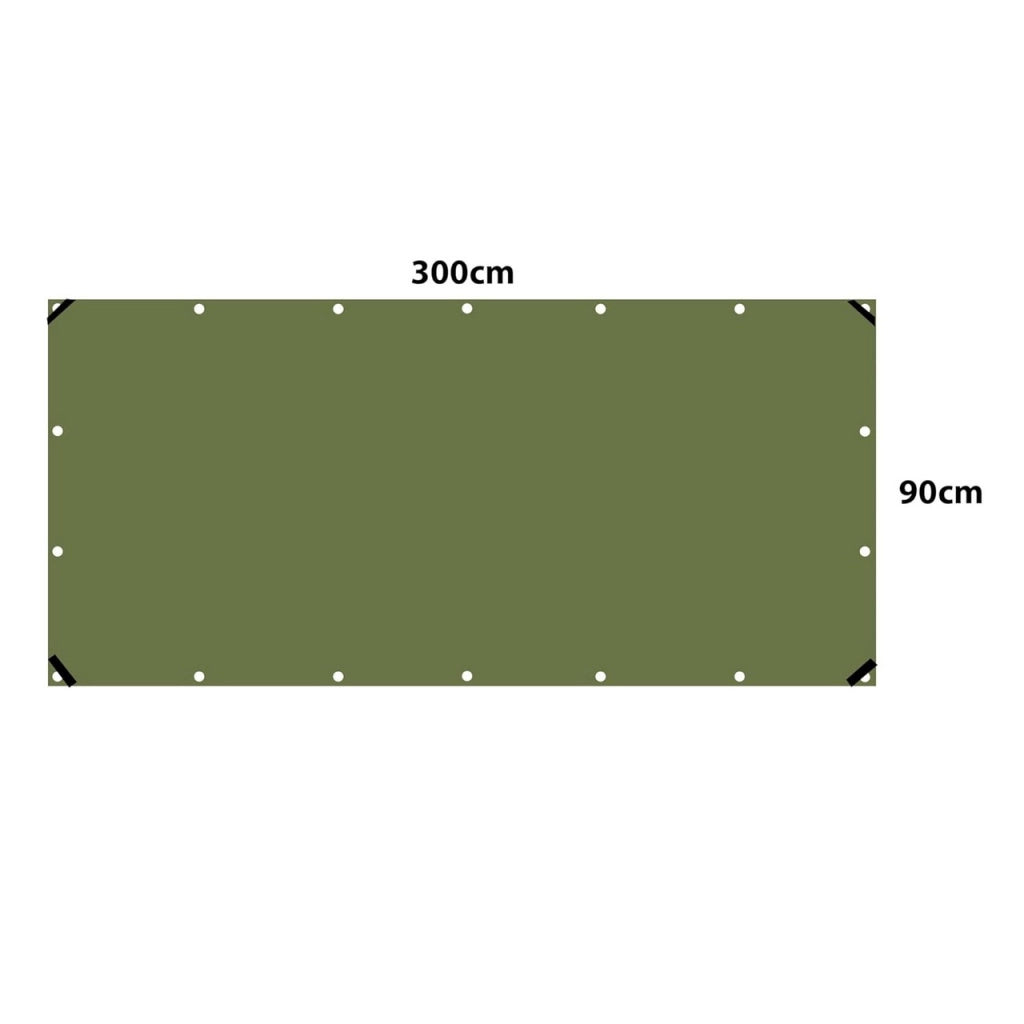 Telo Copertura Frangivista in PVC con Occhielli per Ringhiera e Balcone 90cm x 3mt - VERDE