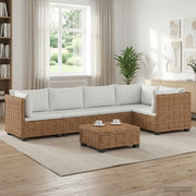 6 pz Set Lounge in Rattan con Cuscini GENDT Rattan naturale 3429854
