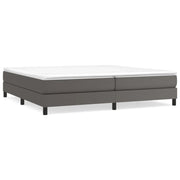 Letto matrimoniale | Letto per adulti | Struttura Letto a Rete a Molle Grigio 200x200 cm in Similpelle