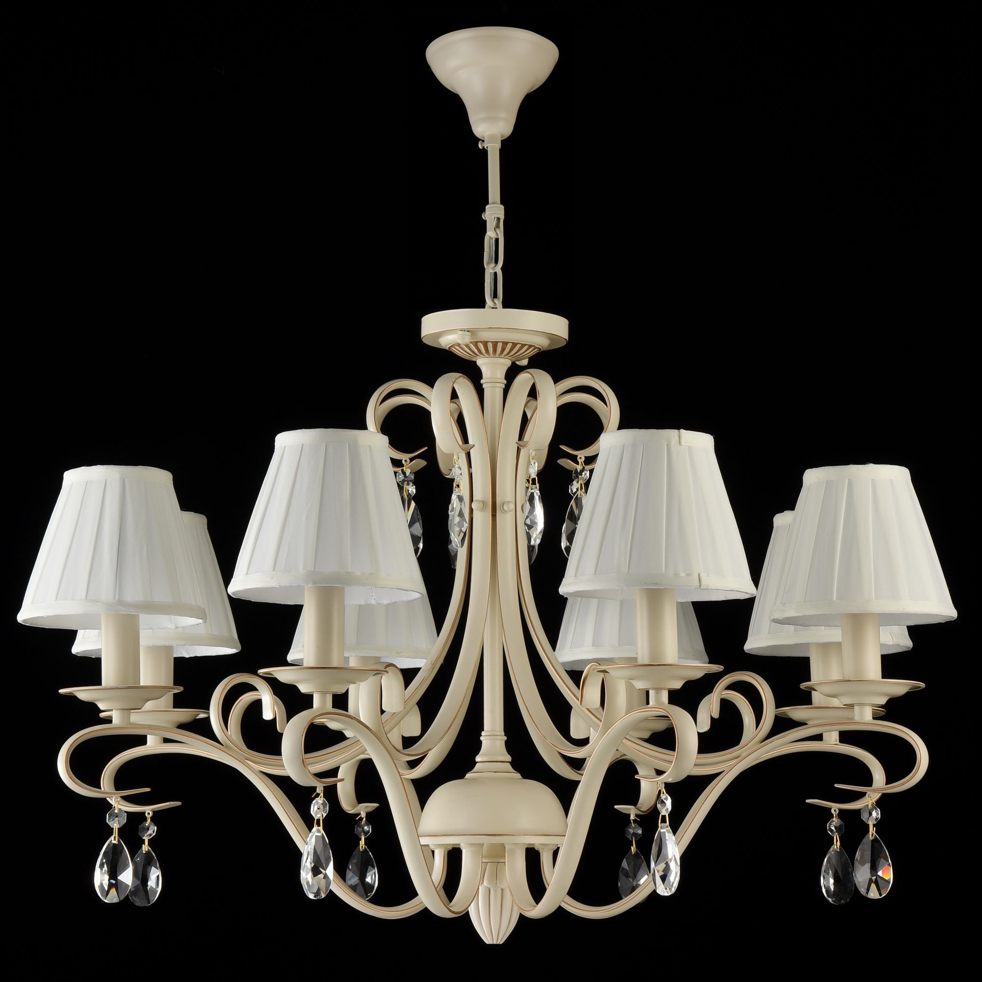 Lampadario Elegant in Metallo Brionia Beige