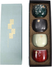 Servizio da Tè in Ceramica Kung Fu - Tazze da Tè Tradizionali Manufatte a Mano - Regalo Classico Cinese (#1)