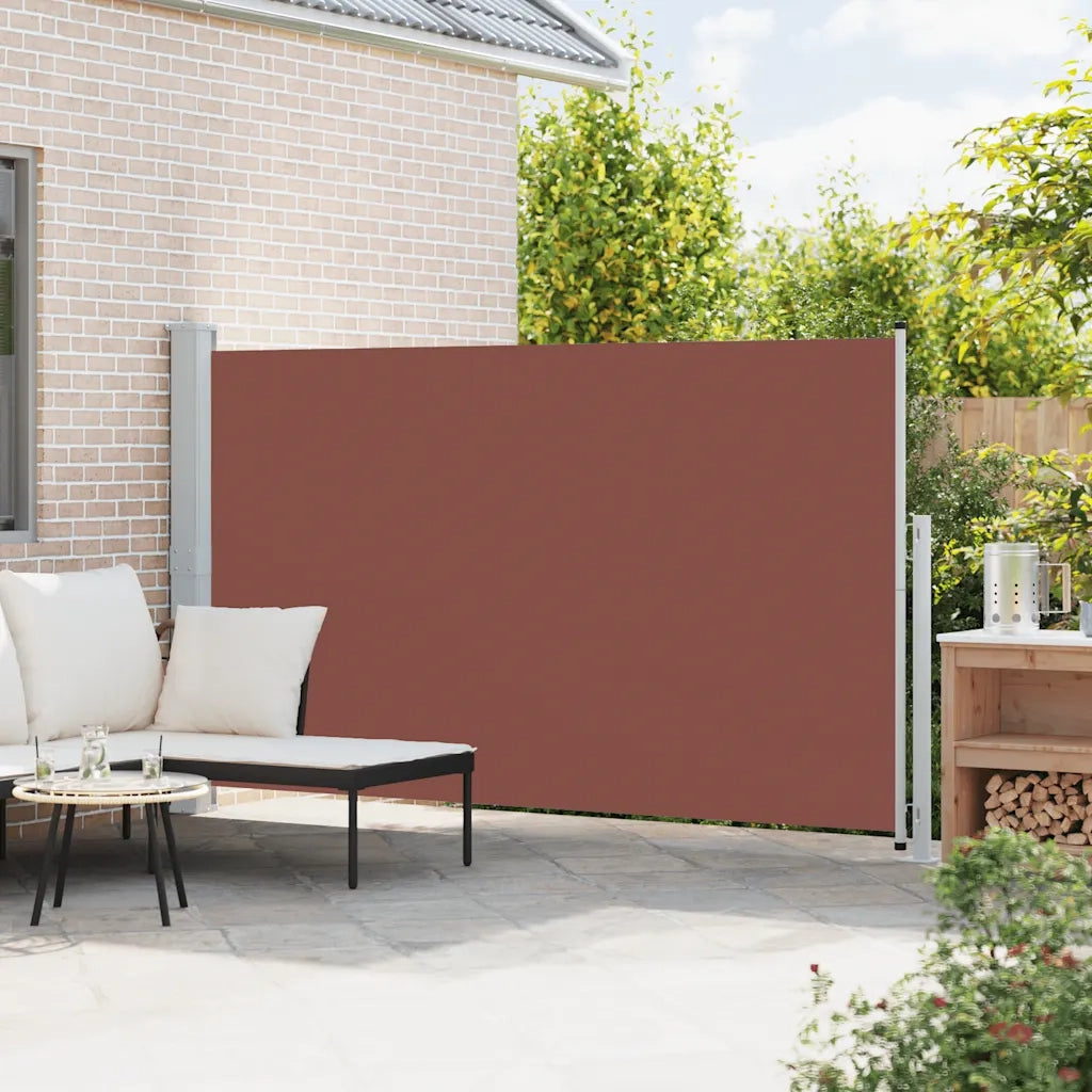 Tenda Laterale Retrattile per Patio-Tenda parasole per balcone 180x300 cm Marrone
