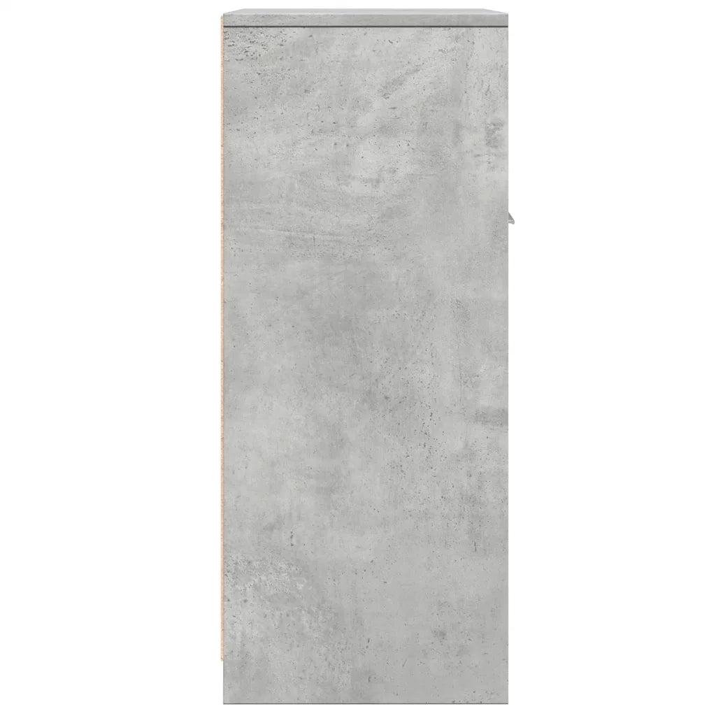 Mobile da Bagno Grigio Cemento 60x33x80 cm in Legno tecnico