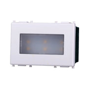 Lampada Led Segnapasso 3P 220V Bianco Caldo 3000K Compatibile Con Vimar Plana