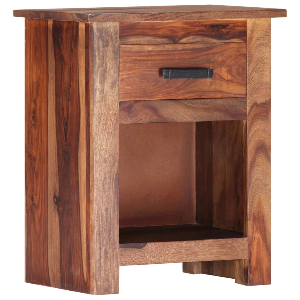 Comodino cassettiera mobile per camera da letto 40 x 30 x 50 cm legno massello di sheesham 1402149