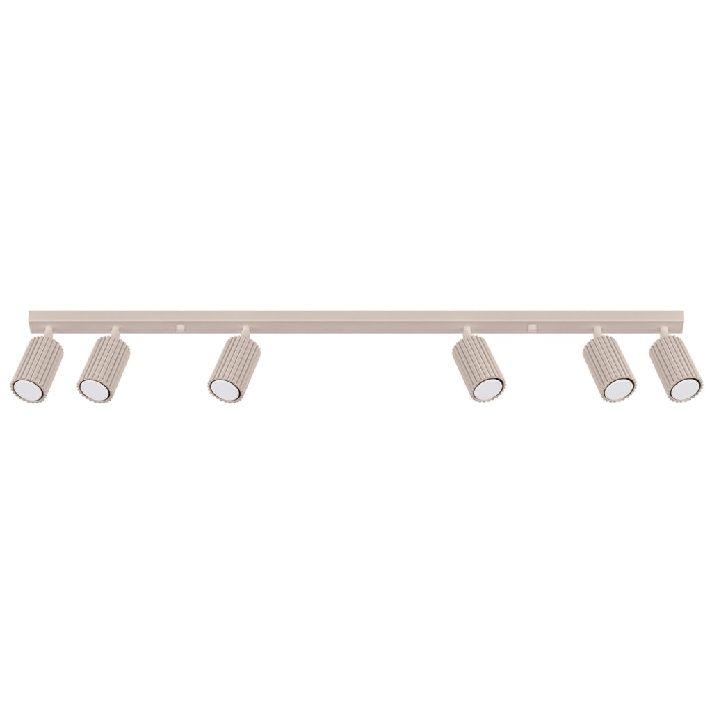 Plafoniera moderna taupe barra 117cm 6xGU10 GRAVIO PureLume