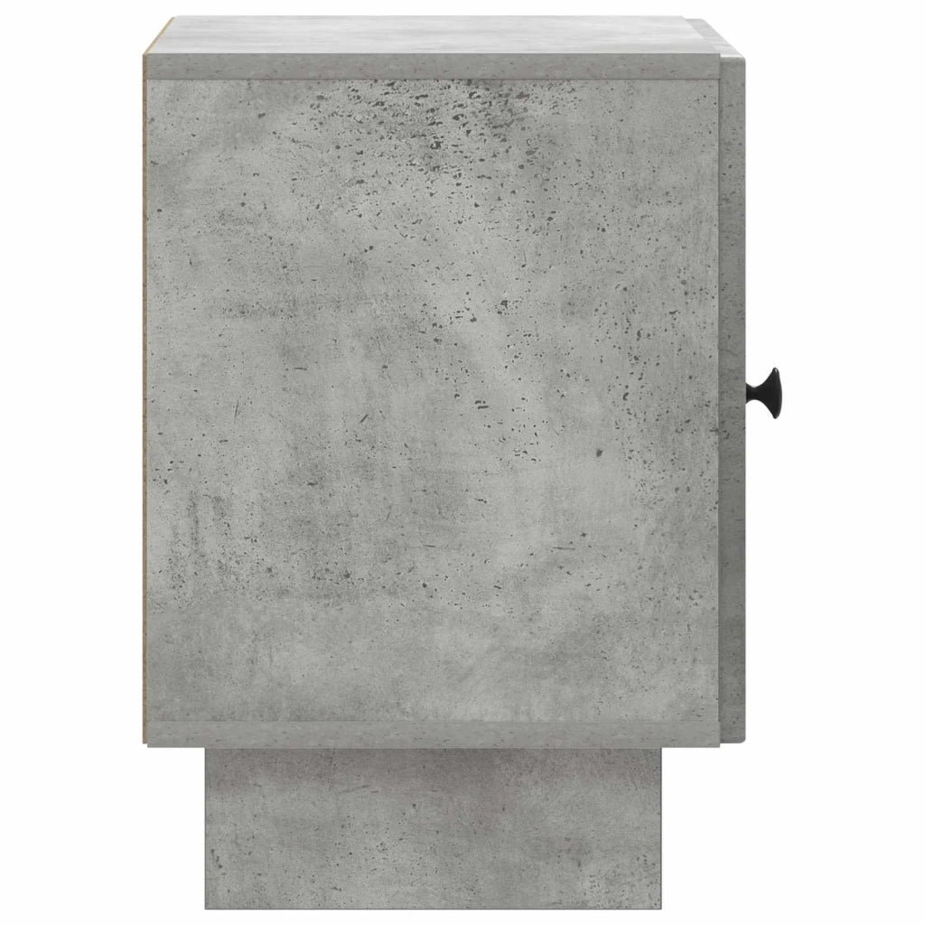 Armadio da Notte 2 pcs Grigio Cemento 43 x 34,5 x 50 cm
