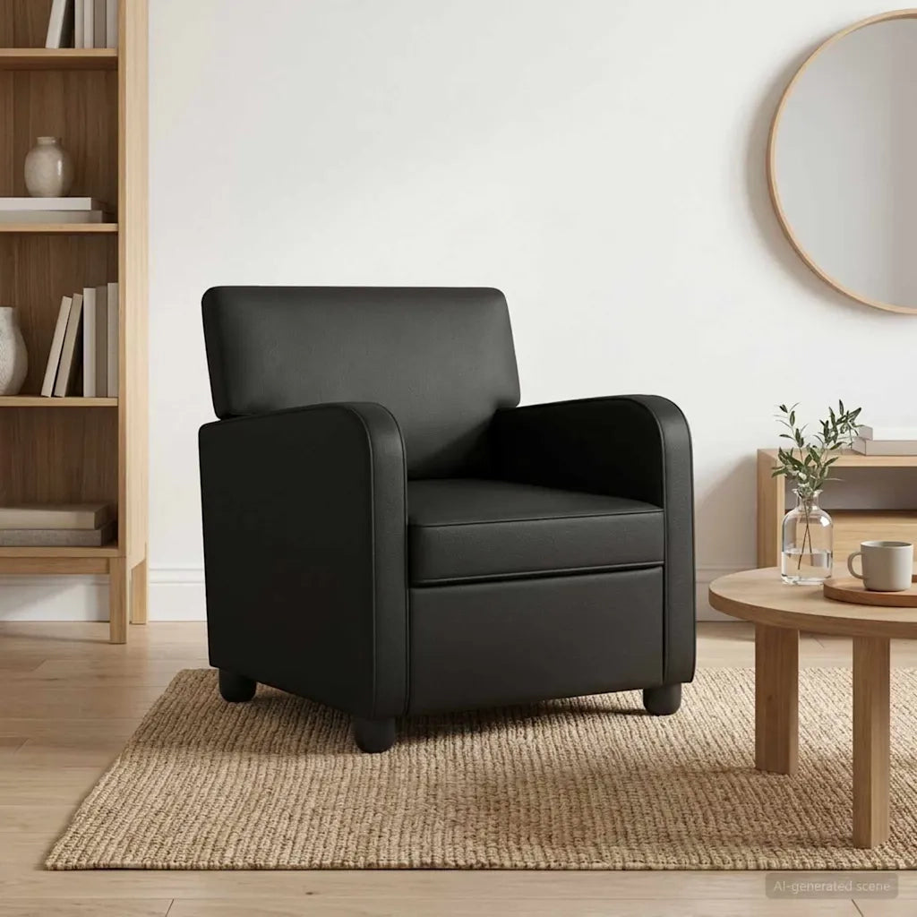 Poltrona Nero Similpelle 42043433