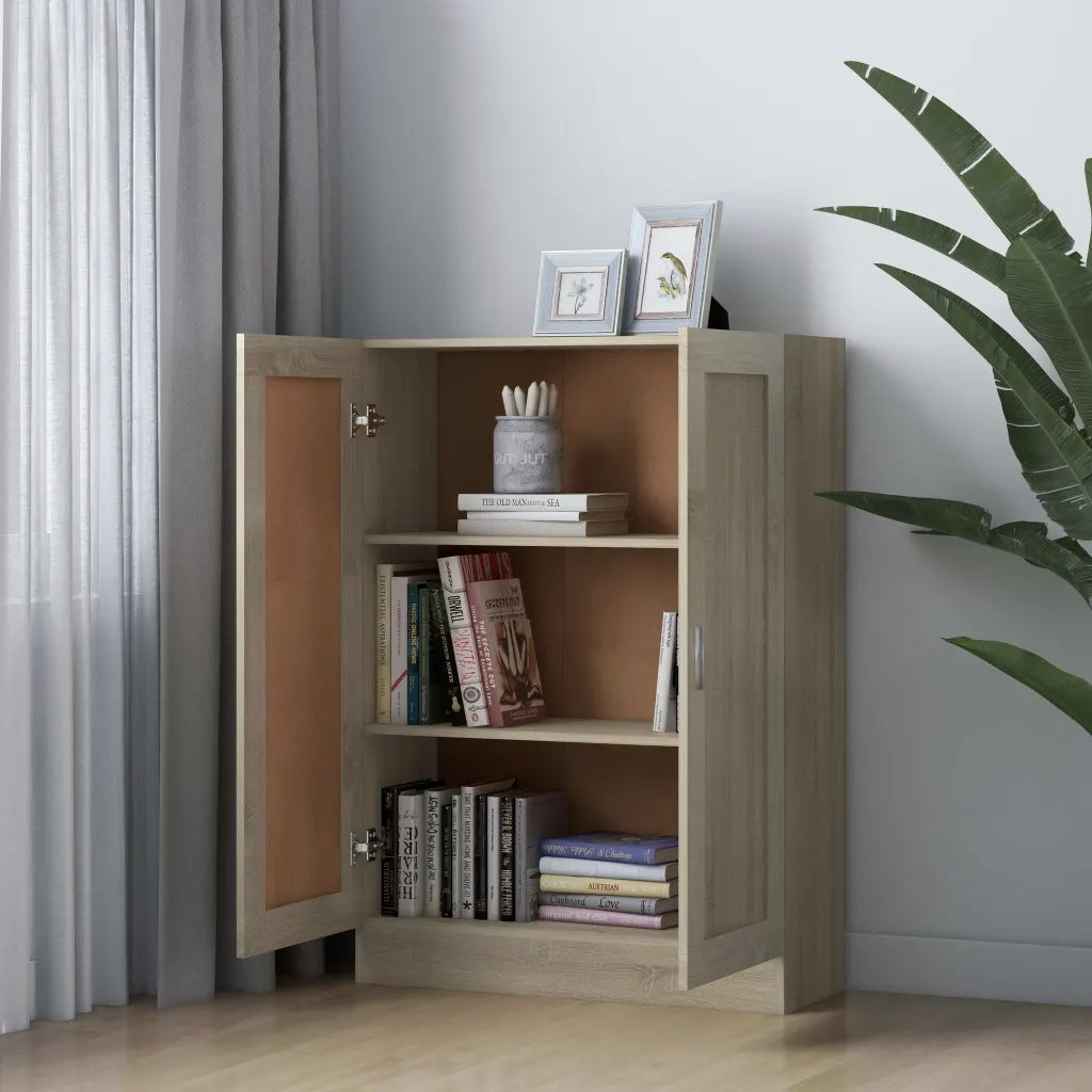 Libreria Rovere Sonoma 82,5x30,5x115 cm in Legno Multistrato 802717