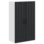 Mobile da cucina moderno e funzionale con spazio di archiviazione 60 x 31 x 100 cm in legno ingegnerizzato nero 02_0054153