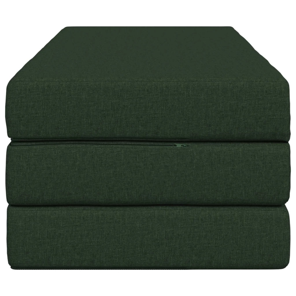 Divano Letto Pieghevole 160 x 67 x 45 cm Verde Scuro 900235