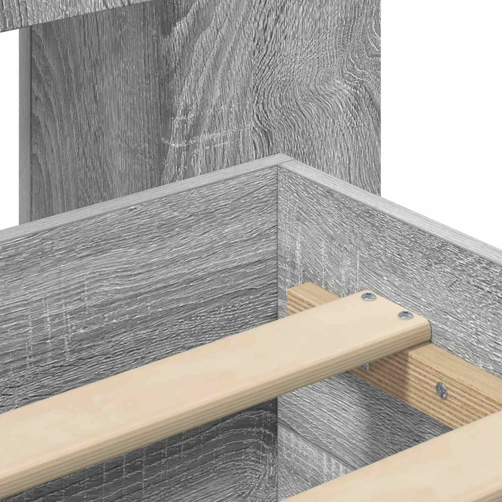 Telaio del letto con storage Sonoma grigio 160 x 200 cm 3433782