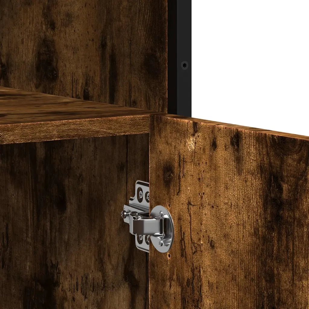 Credenza Rovere Fumo 100x35x76 cm in Legno Multistrato 849031