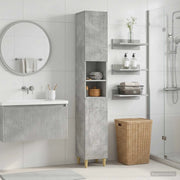 Armadio da Bagno con Ripiano Aperto ARNHEM Grigio Cemento 896598